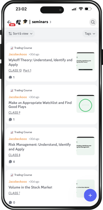 Image of the seminar library where traders come to learn